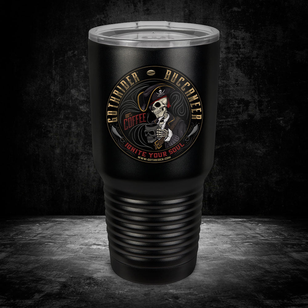 Buccaneer Coffee UV 30 oz Tumbler - GothRider Brand