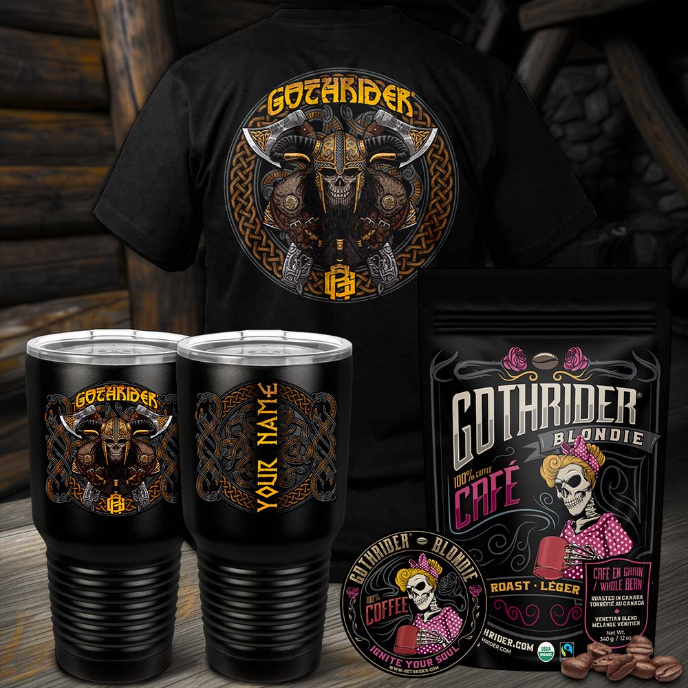 GothRider Viking Axeman Kit - T-Shirt Edition - GothRider Brand