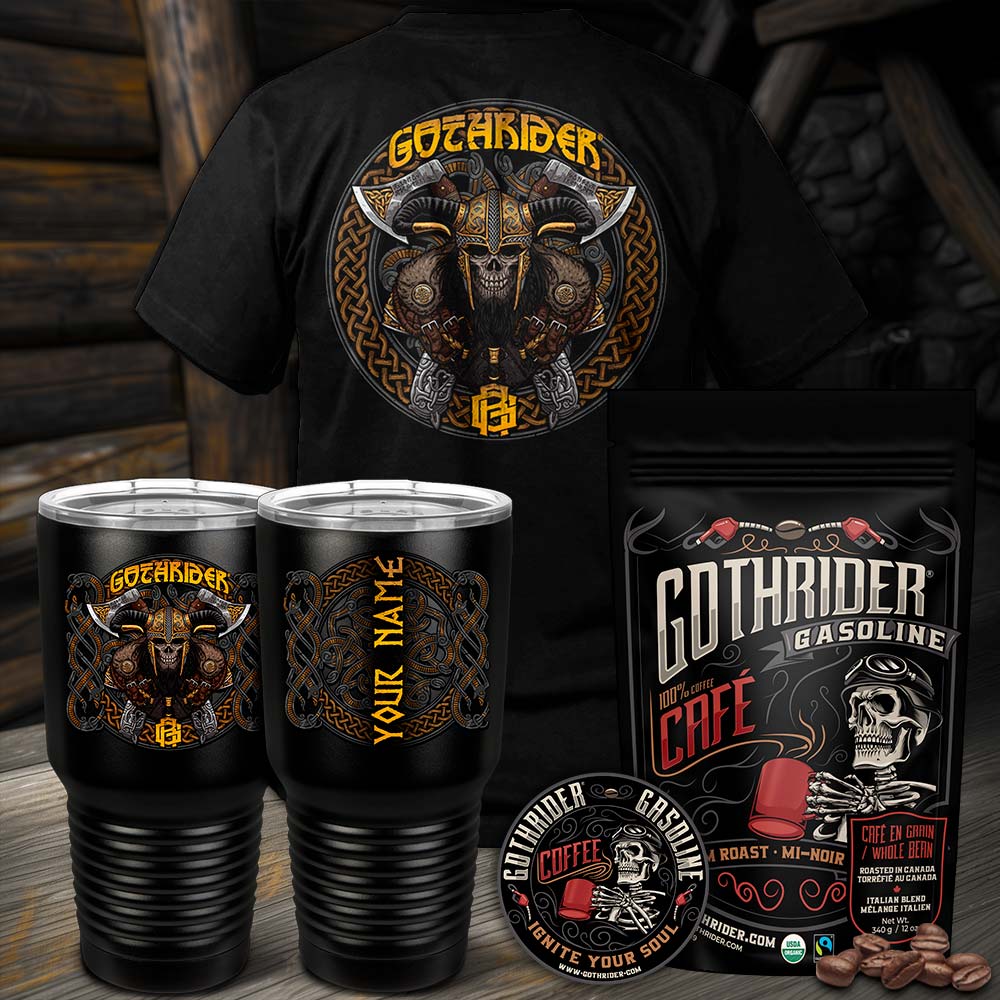 GothRider Viking Axeman Kit - T-Shirt Edition - GothRider Brand