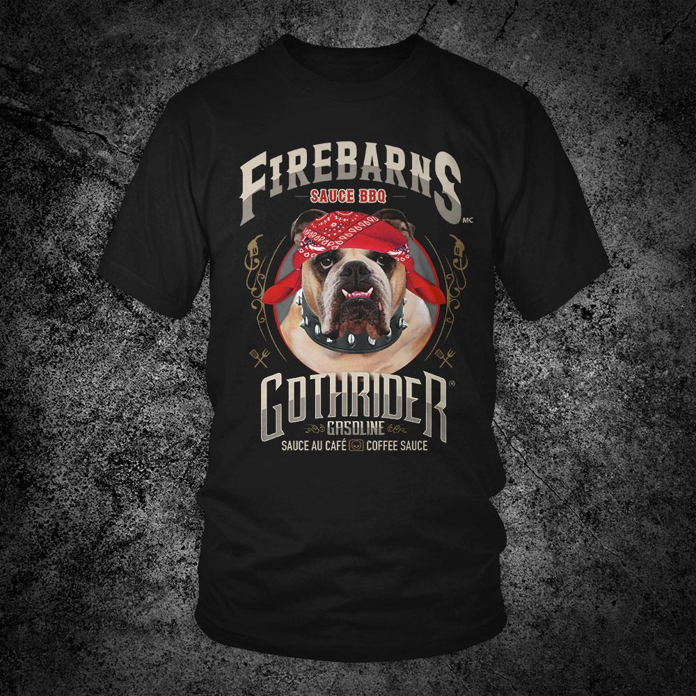Firebarns GothRider BBQ Sauce Unisex T-Shirt - GothRider Brand