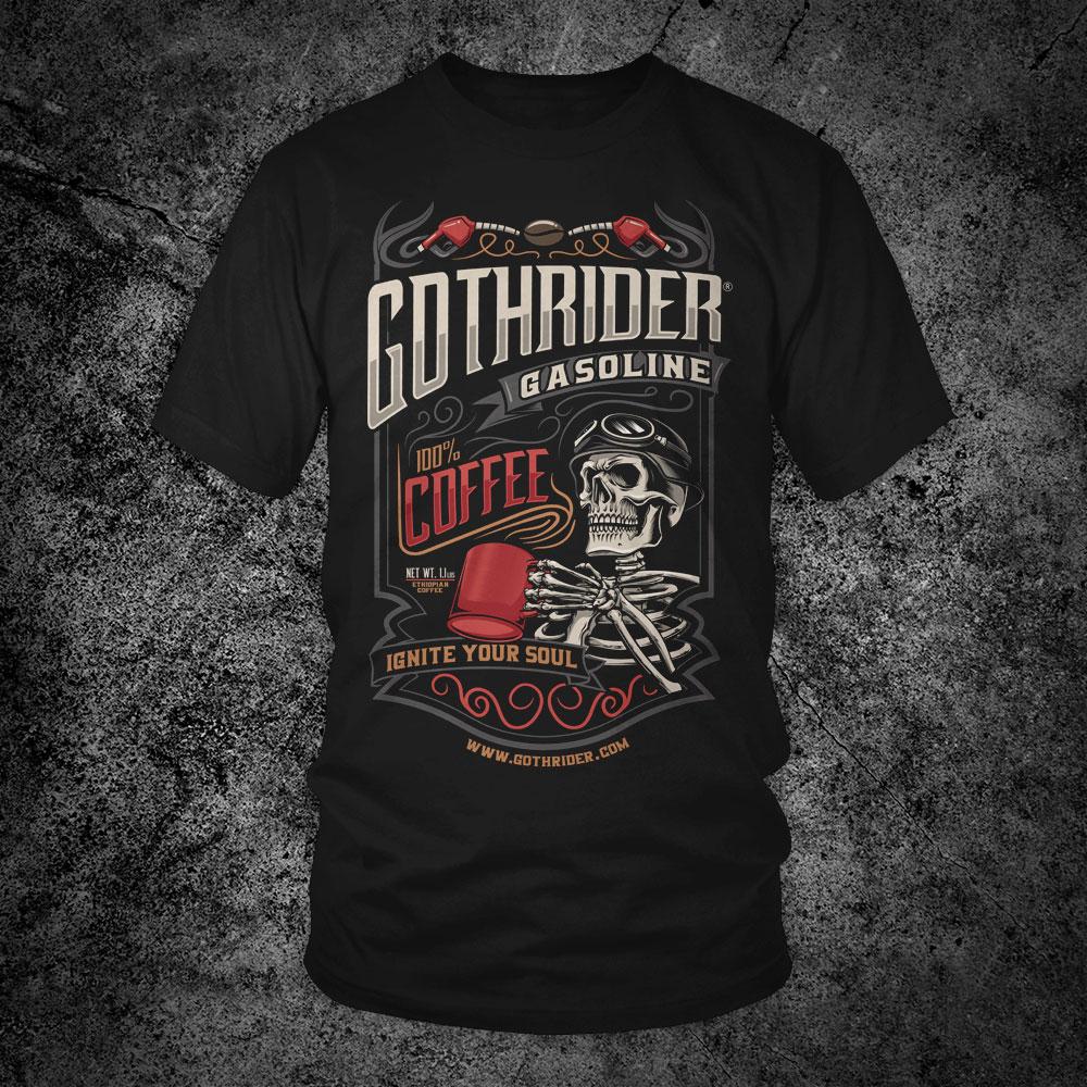 GothRider Gasoline Unisex T-Shirt - GothRider Brand