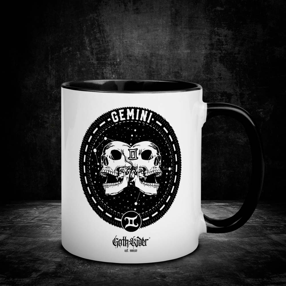 GothRider Gemini Zodiac Mug - GothRider Brand