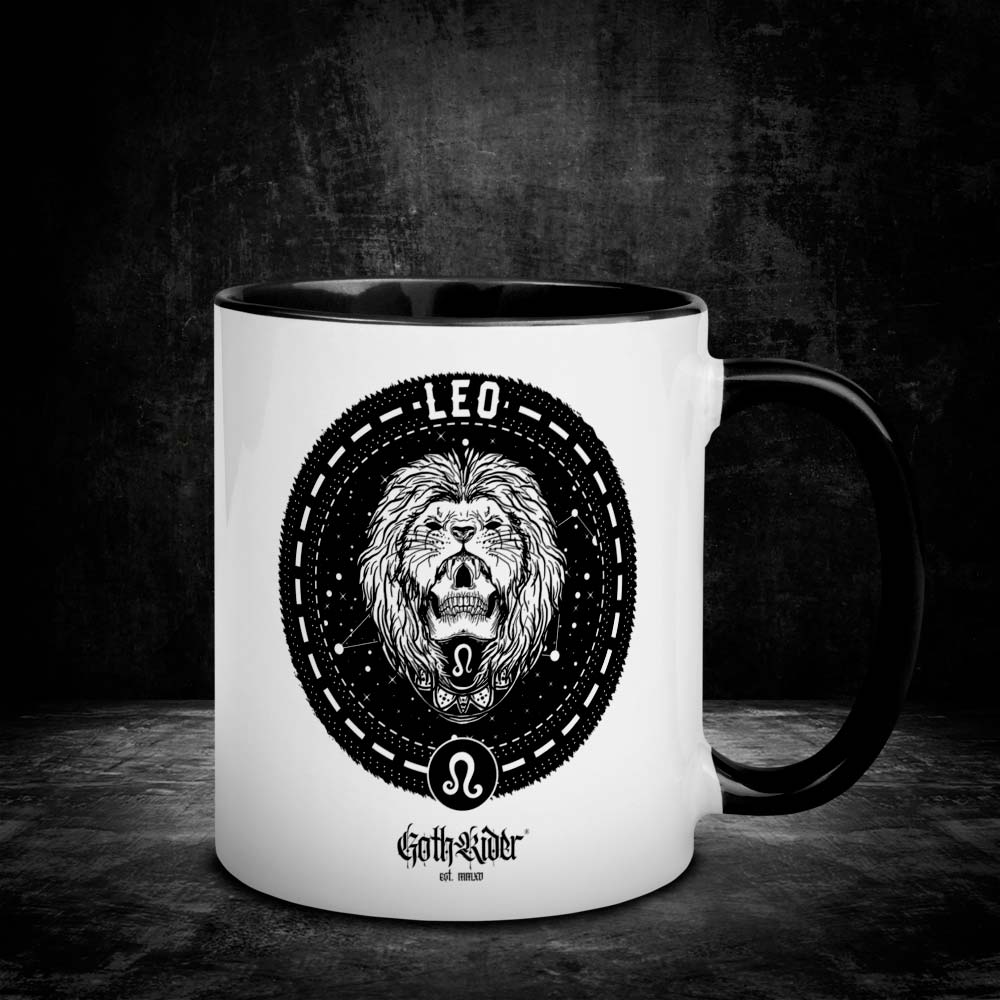GothRider Leo Zodiac Mug - GothRider Brand