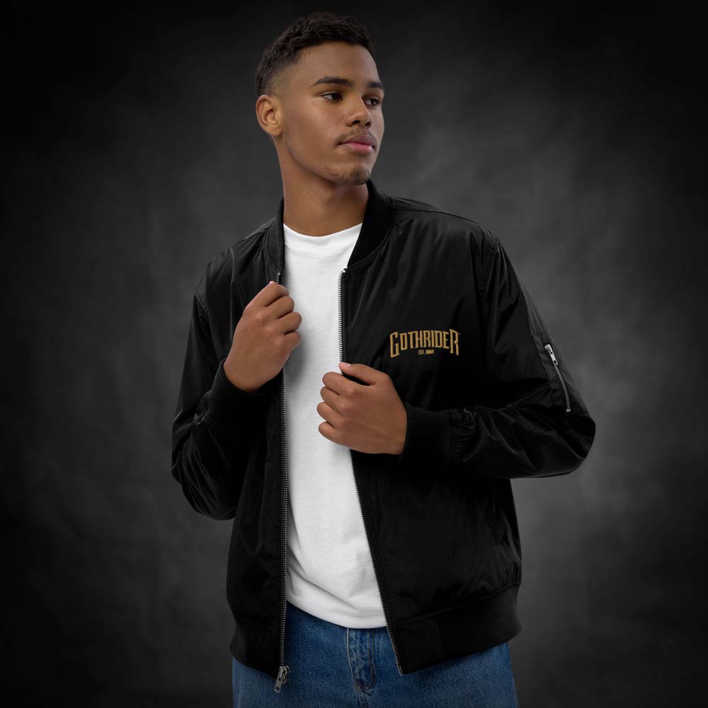 GothRider Premium Bomber Jacket - GothRider Brand