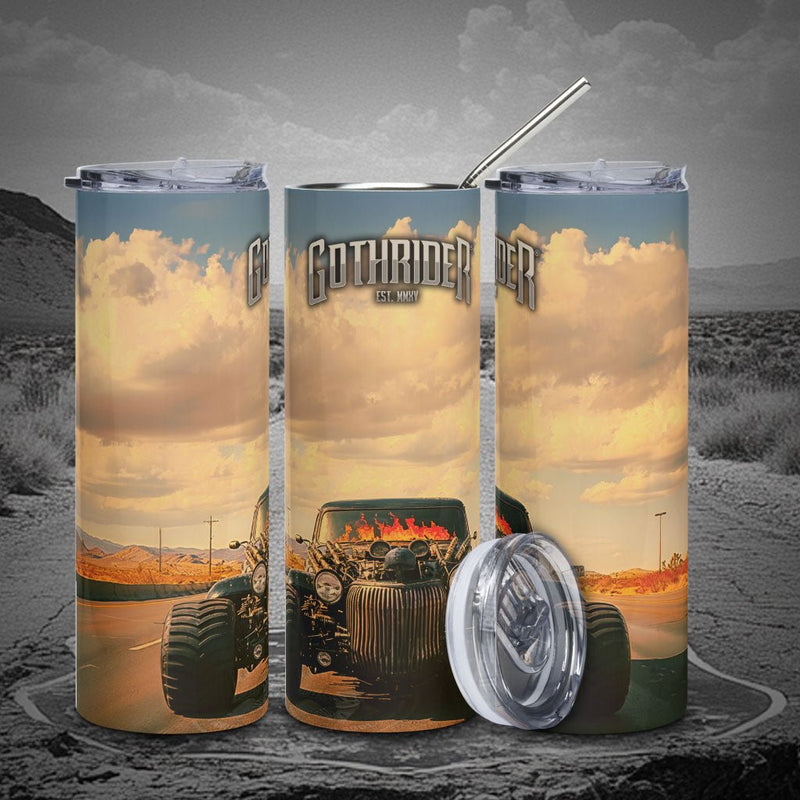 Hell's Chariot Skinny Tumbler