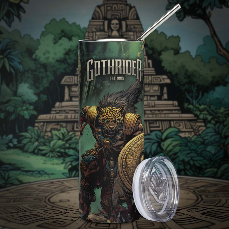 Jaguar Warrior Skinny Tumbler
