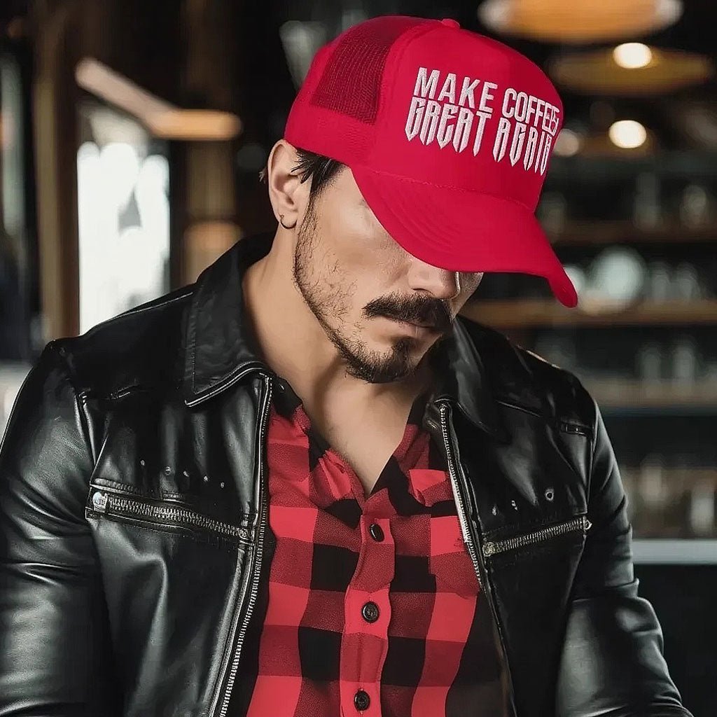 Make Coffee Great Again Cap - GothRider Brand