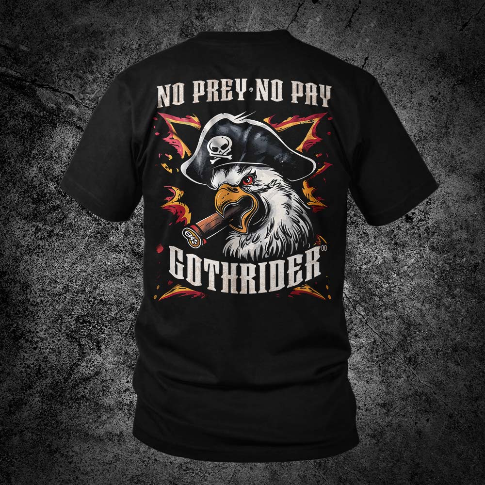 No Prey No Pay Unisex T-Shirt - GothRider Brand