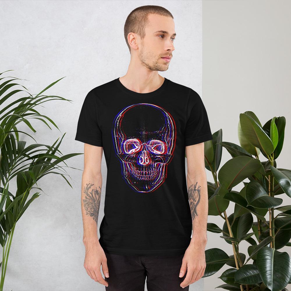 3D Skull Unisex T-Shirt - GothRider Brand