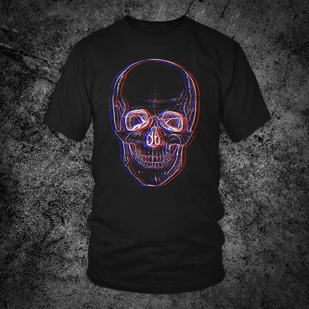 3D Skull Unisex T-Shirt - GothRider Brand