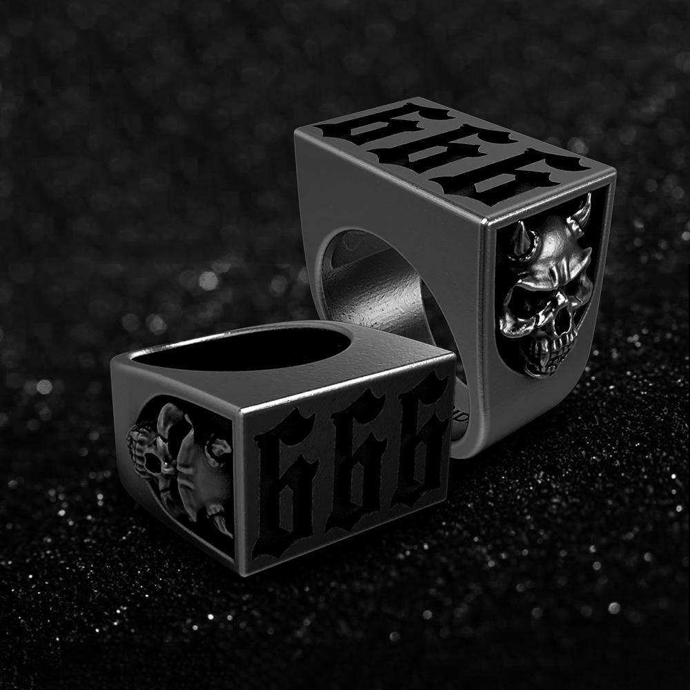 666 Ring - GothRider Brand