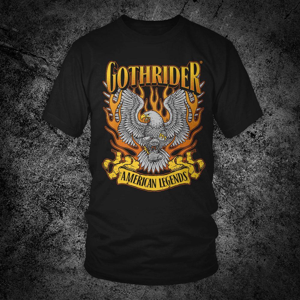 American Legends Unisex T-Shirt - GothRider Brand