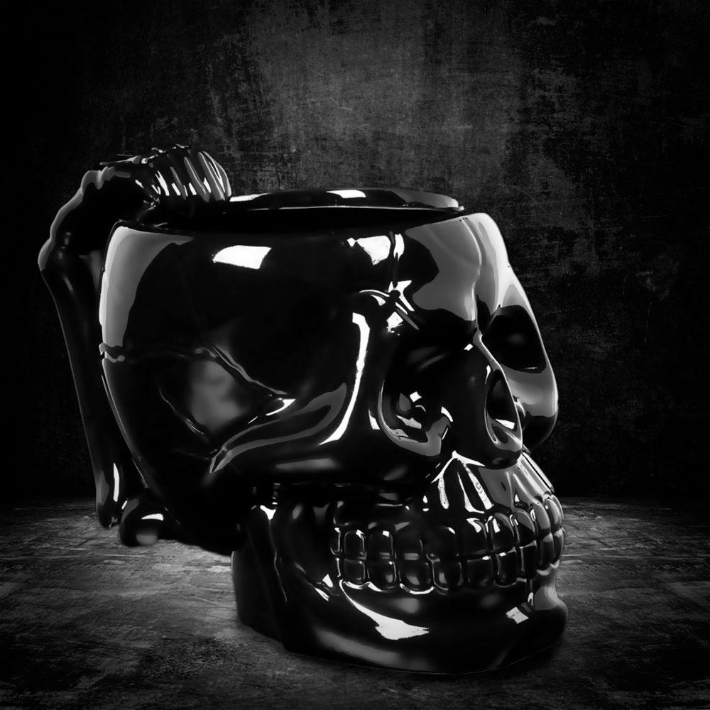 Black Skull Mug - GothRider Brand