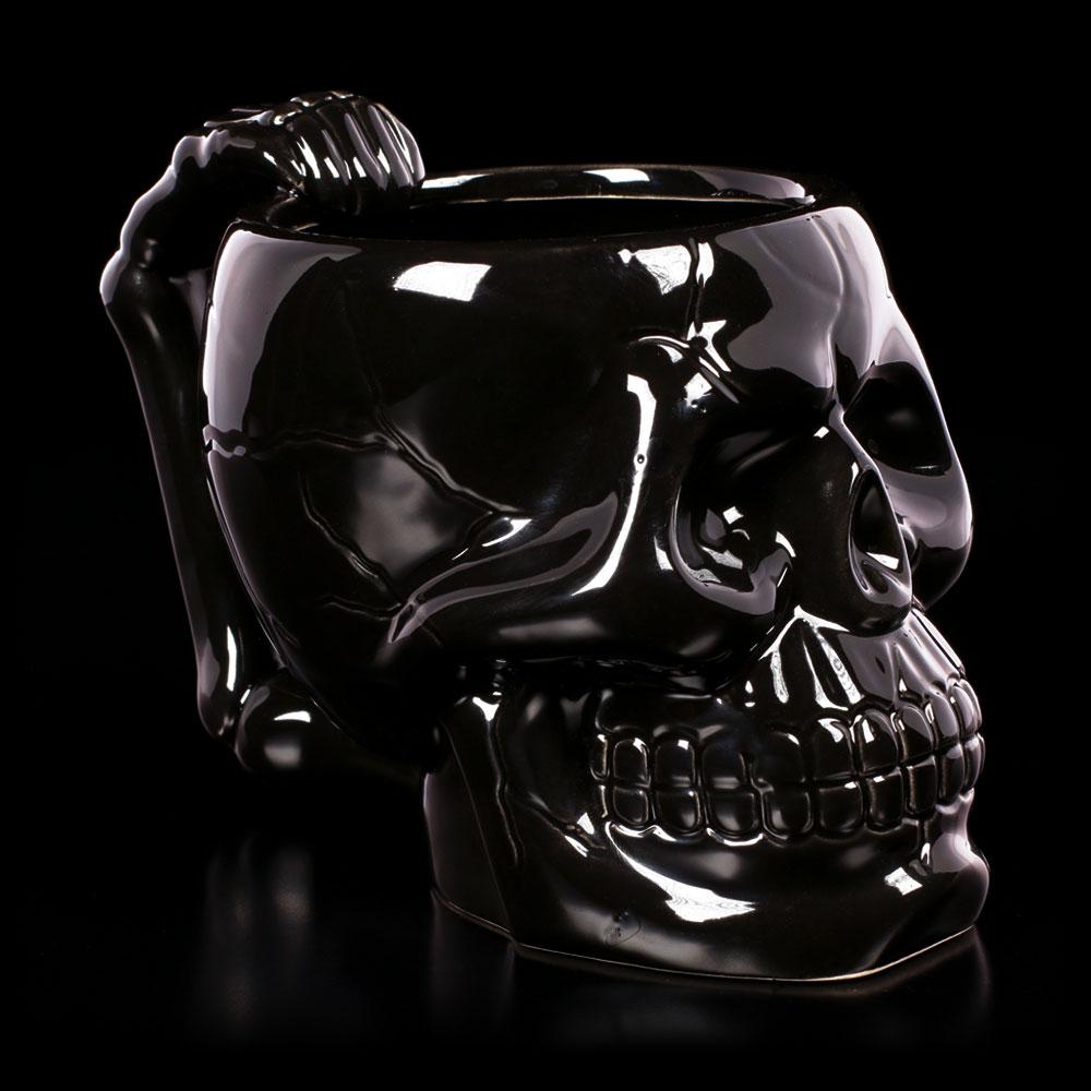 Black Skull Mug - GothRider Brand