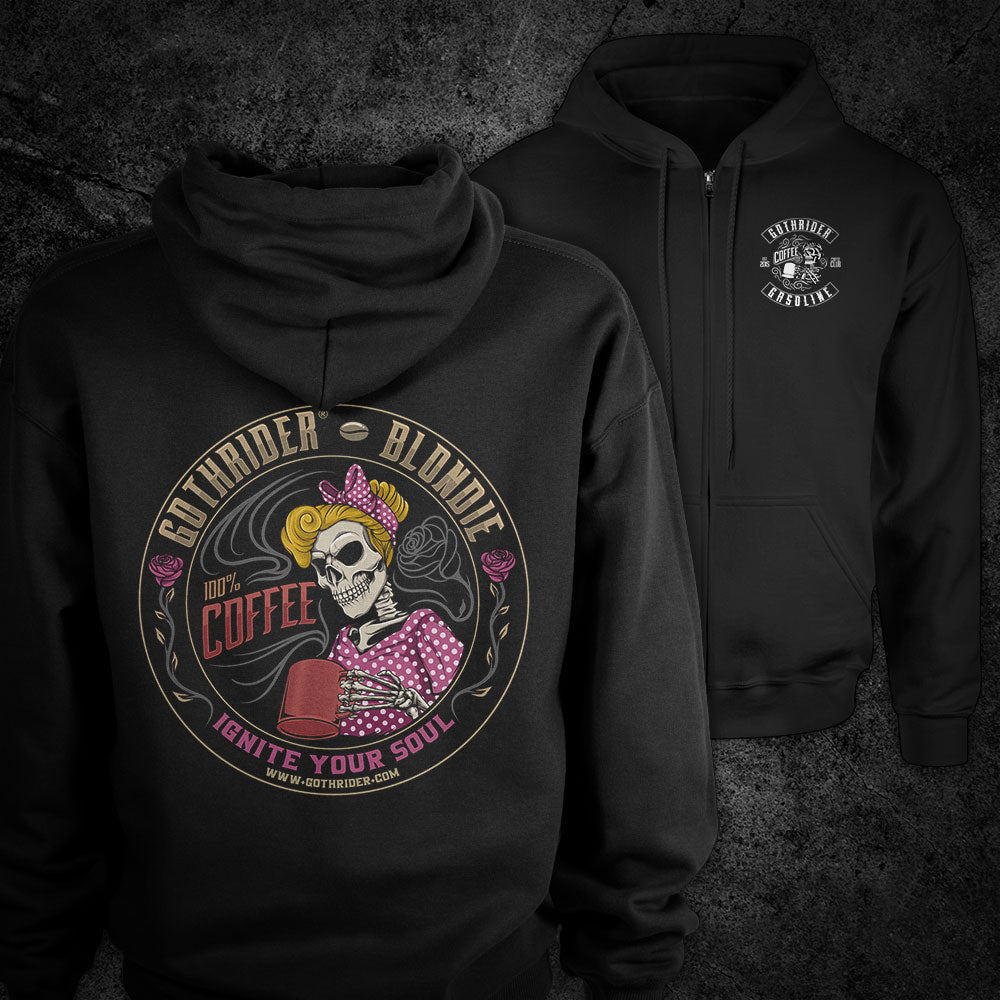 Blondie Coffee Hoodie - GothRider Brand