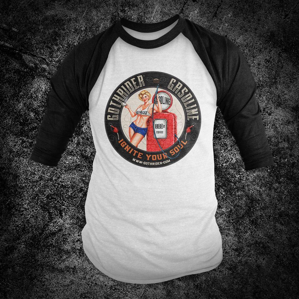 Blondie Pin-Up Baseball Shirt - GothRider Brand