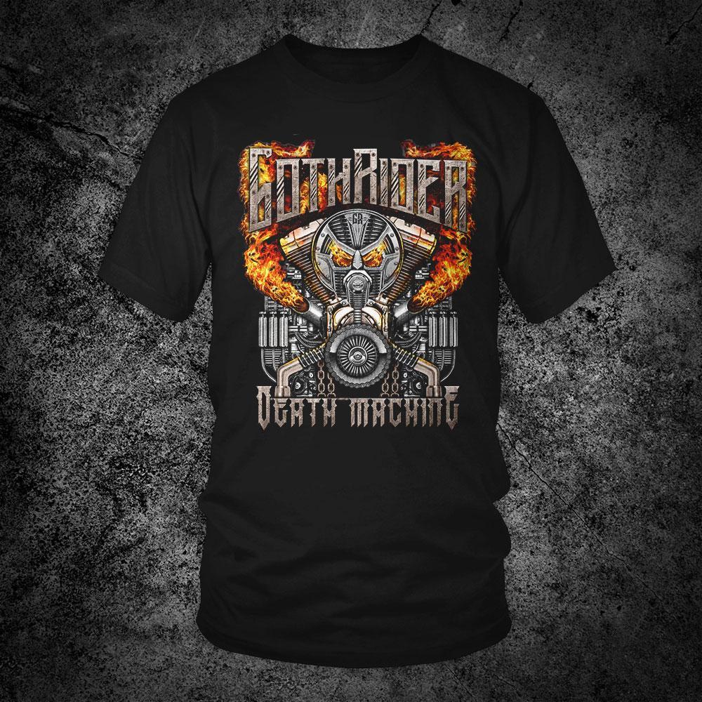 Death Machine Unisex T-Shirt - GothRider Brand