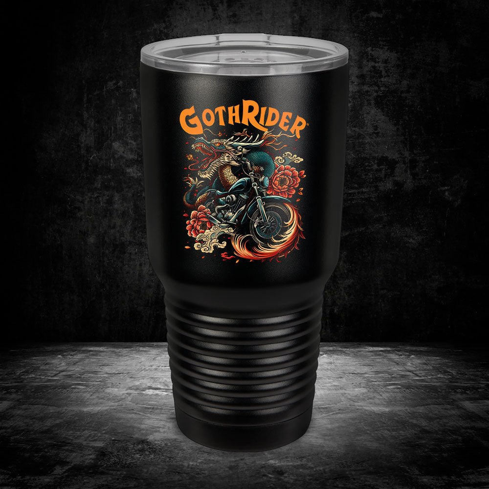 Dragon Heart Ride UV 30 OZ Tumbler - GothRider Brand