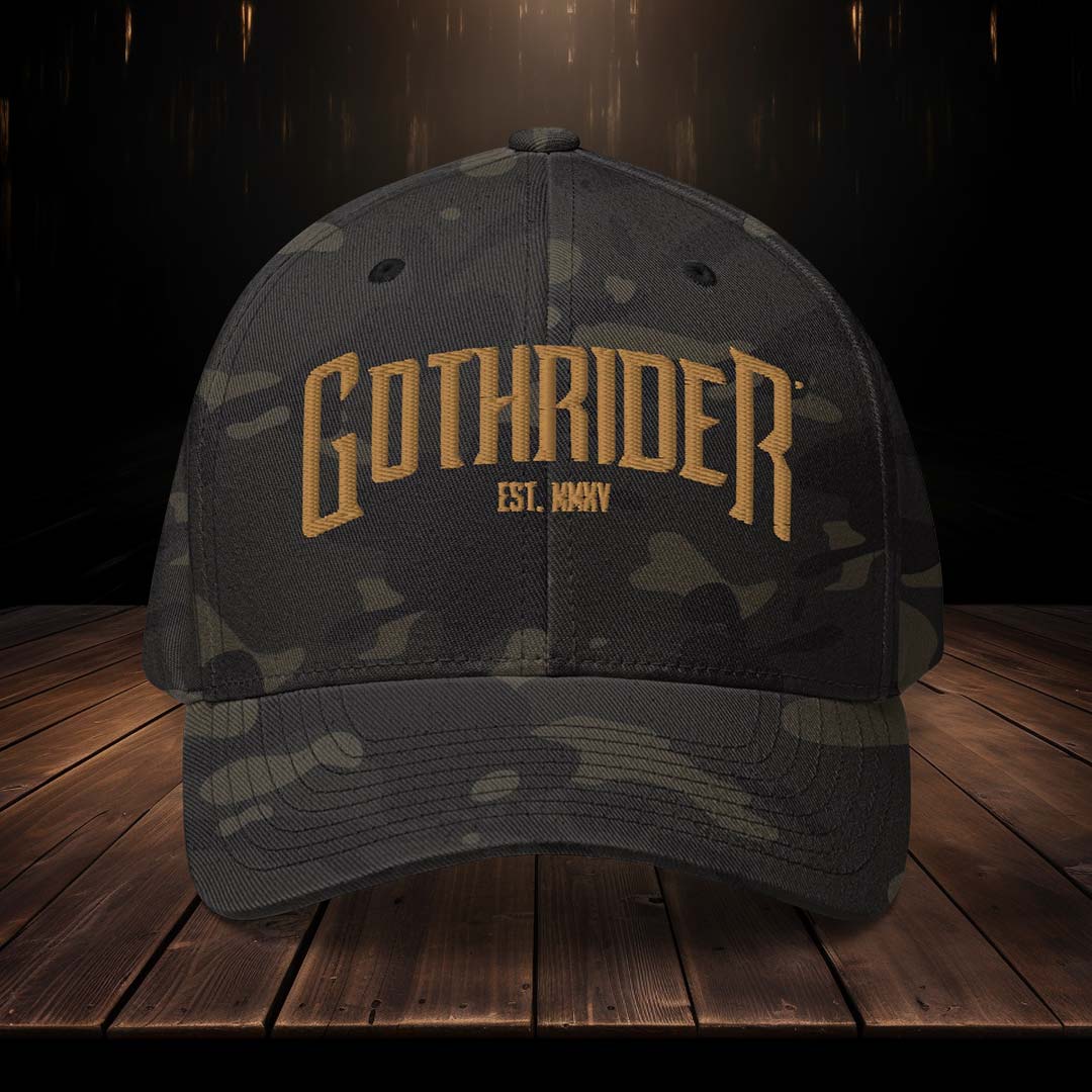 GothRider Camo Flexfit Cap - GothRider Brand