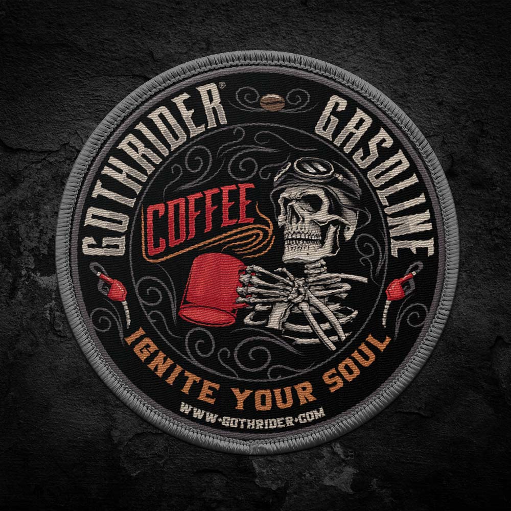 GothRider Gasoline Round Patch - GothRider Brand