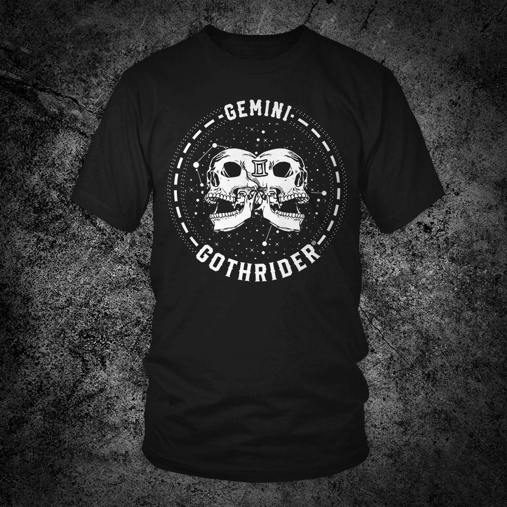 GothRider Gemini Zodiac Unisex T-Shirt - GothRider Brand