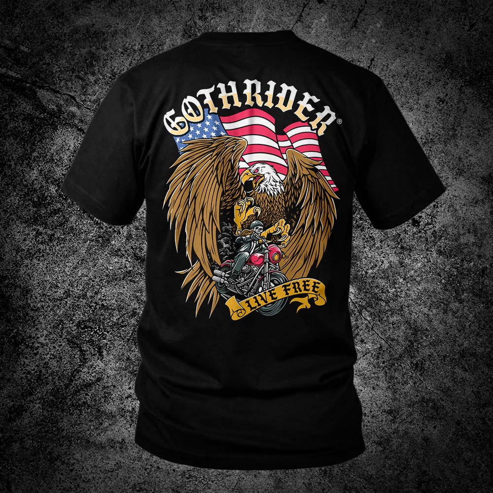 GothRider Liberty Unisex T-Shirt - GothRider Brand