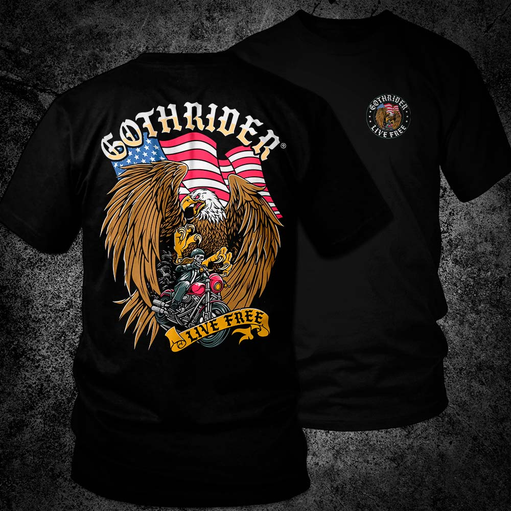 GothRider Liberty Unisex T-Shirt - GothRider Brand