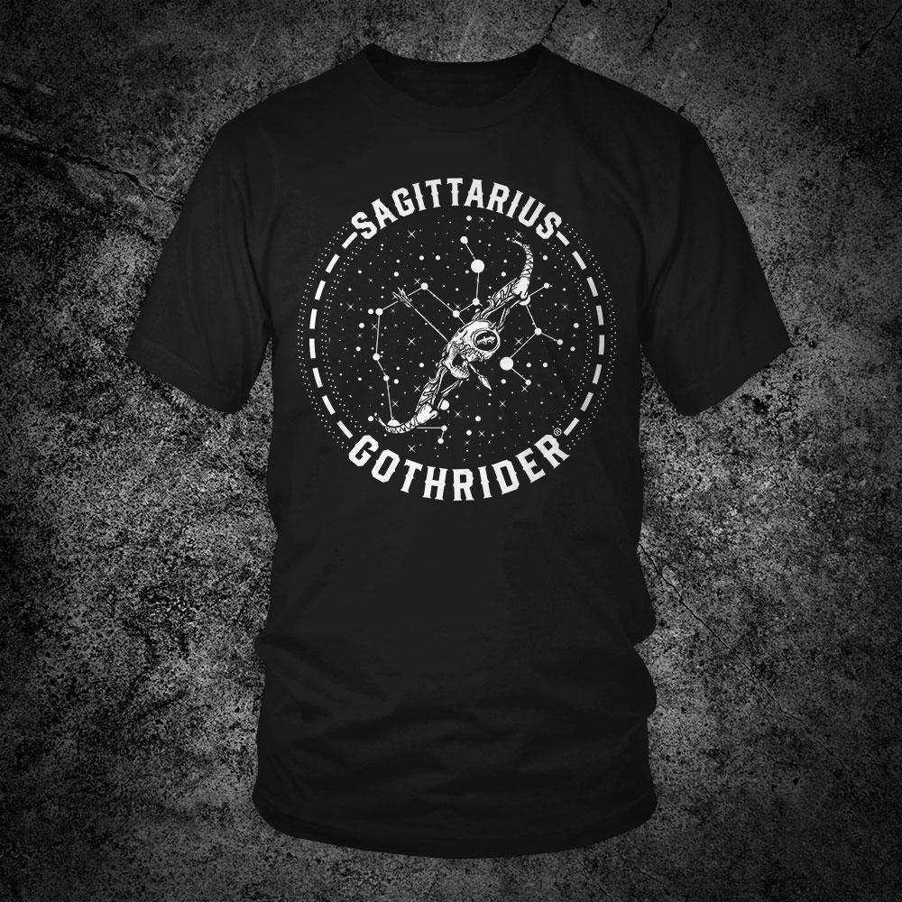 GothRider Sagittarius Zodiac Unisex T-Shirt - GothRider Brand