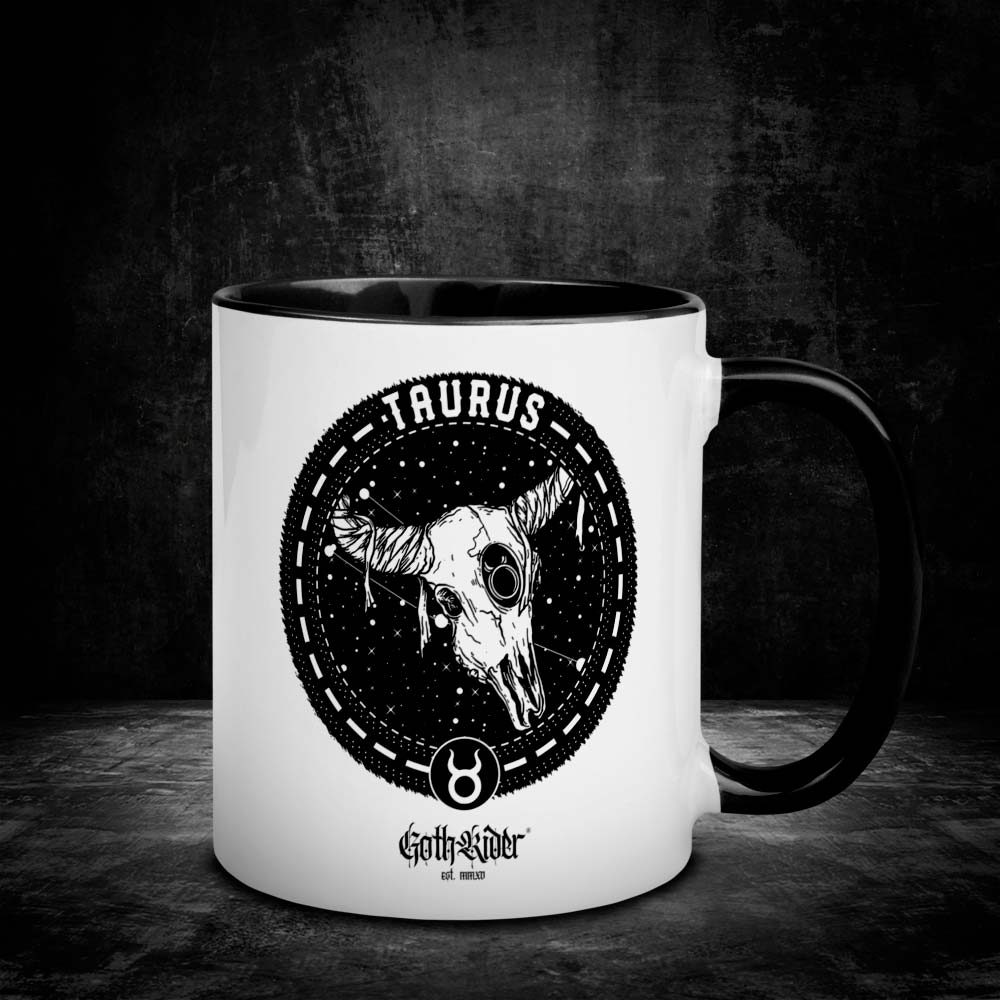 GothRider Taurus Zodiac Mug - GothRider Brand