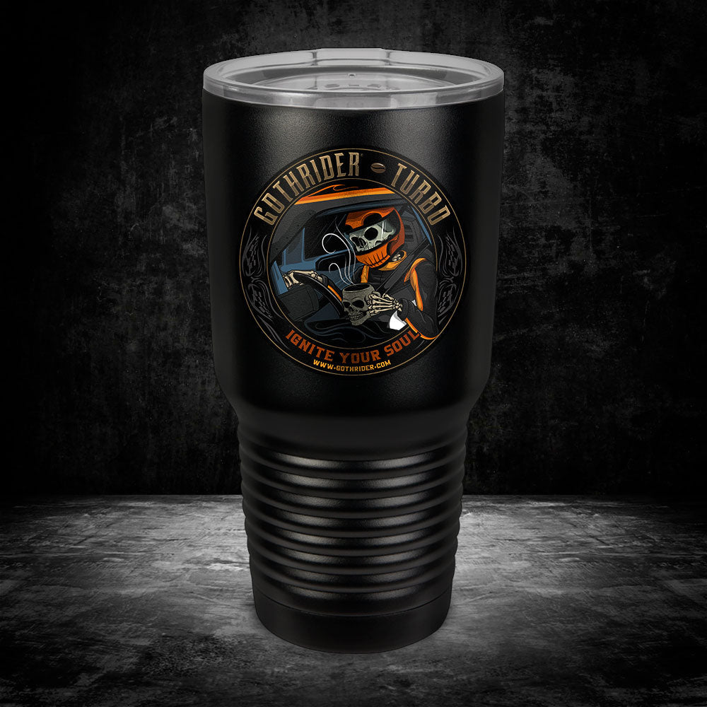 GothRider Turbo Coffee UV 30 oz Tumbler - GothRider Brand