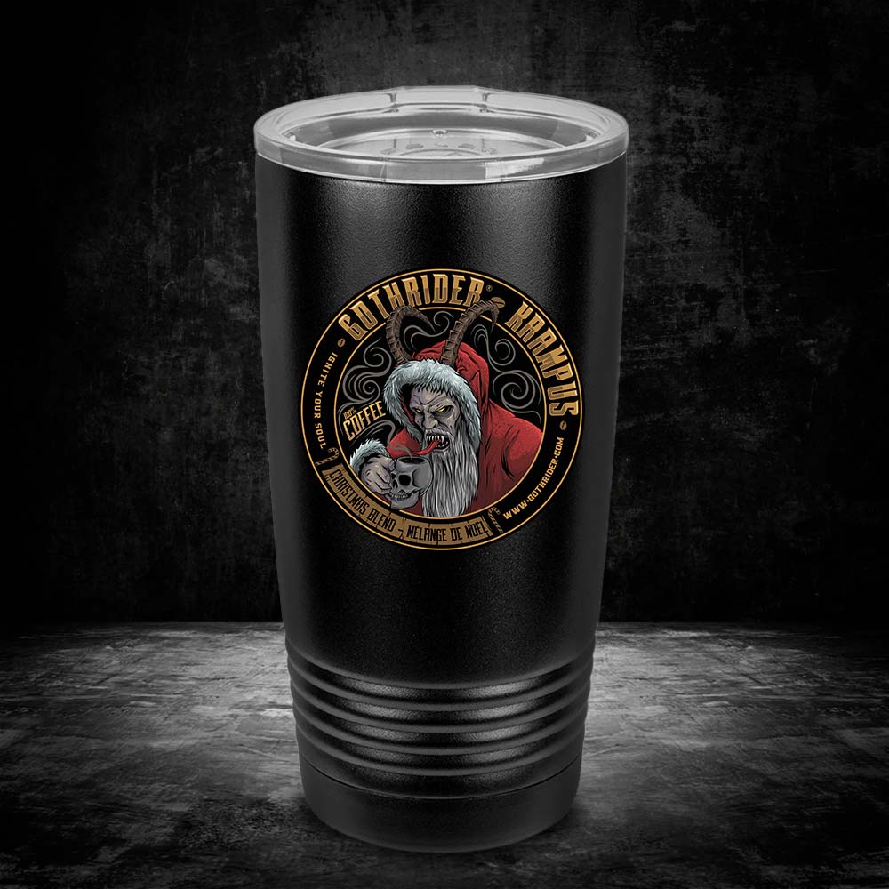 Krampus Coffee UV 20 oz Tumbler - GothRider Brand