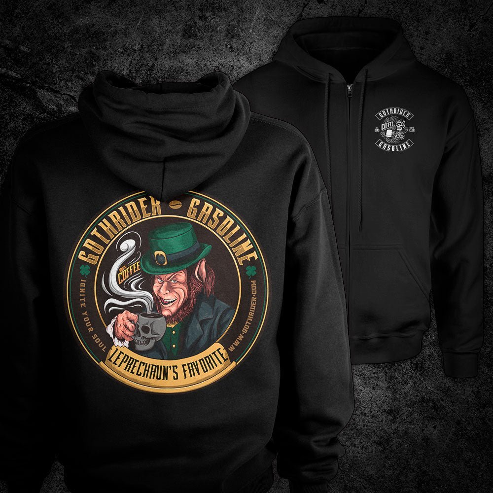 Leprechaun Coffee Hoodie - GothRider Brand