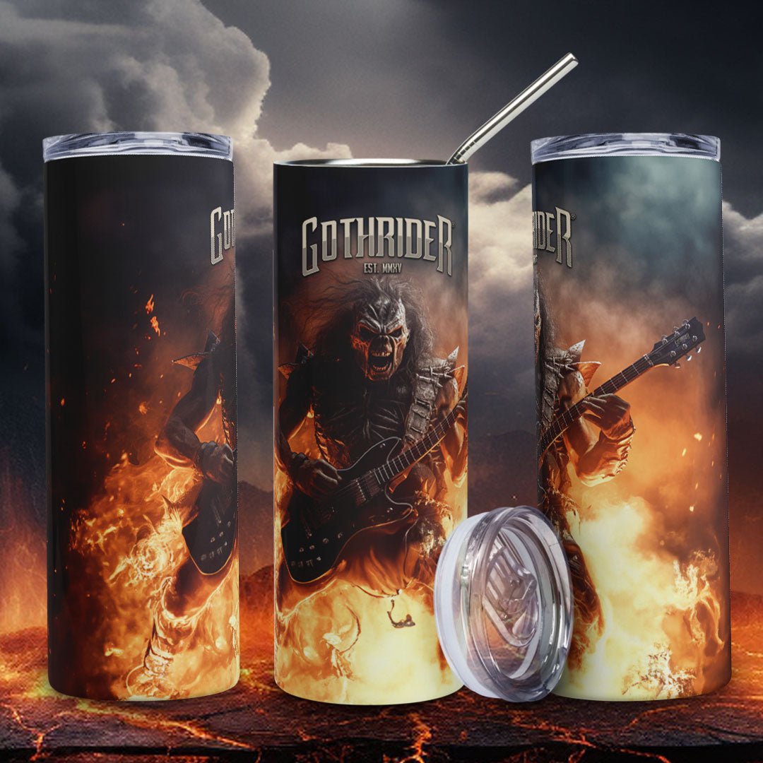 Metal From Hell Skinny Tumbler