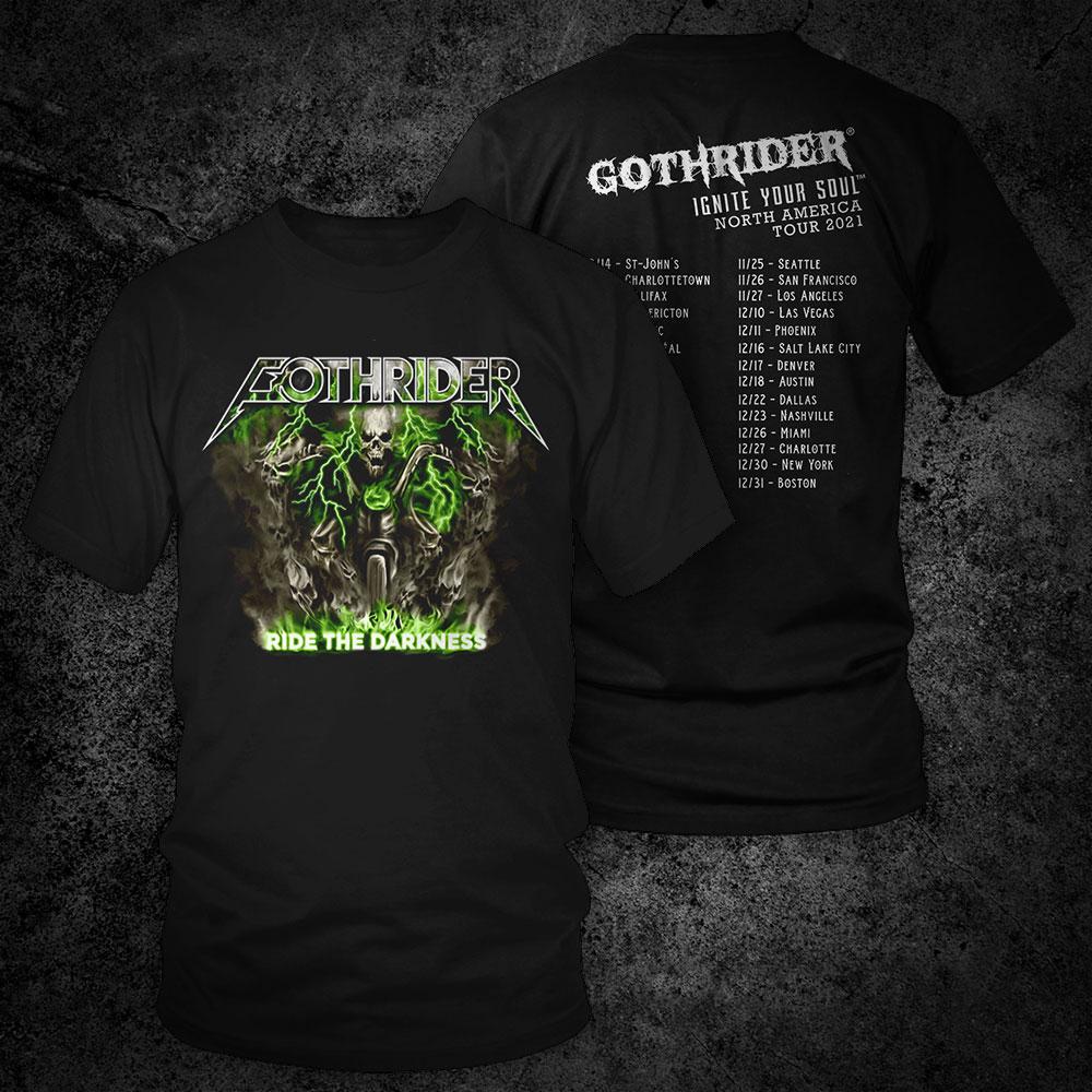 Ride The Darkness Unisex T-Shirt - GothRider Brand