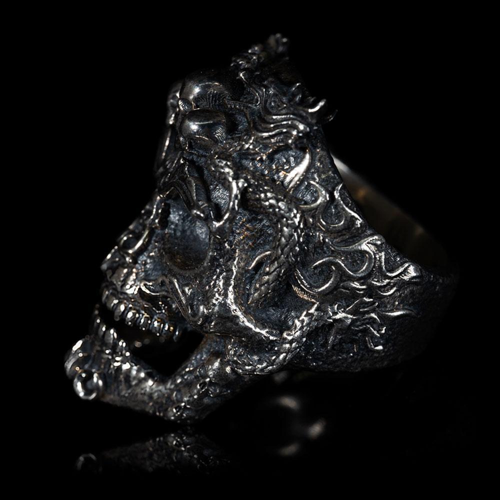 Ryu Skull Ring - GothRider Brand