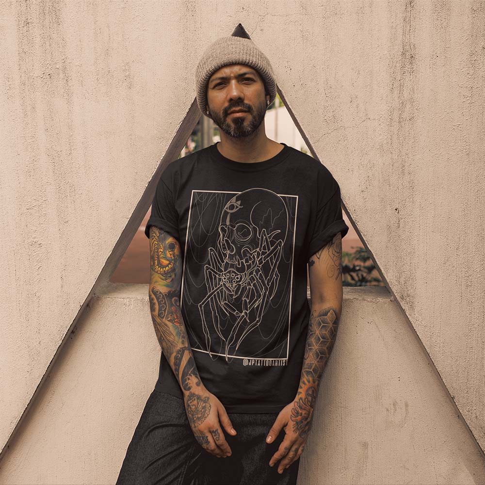 Skulltula By JP Denis Tattoo Artist Unisex T-Shirt - GothRider Brand