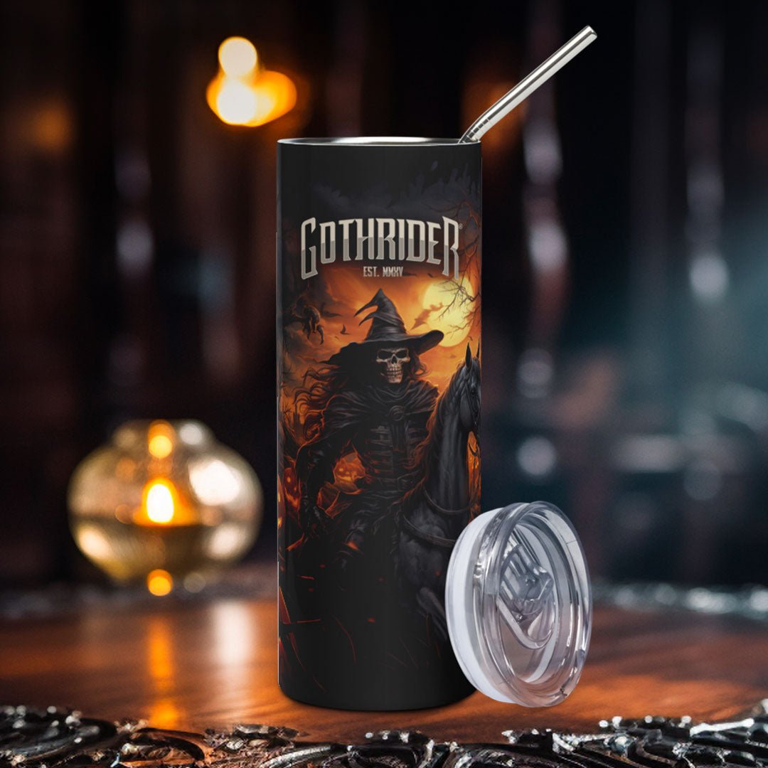 Sleepy Hollow Skinny Tumbler - GothRider Brand