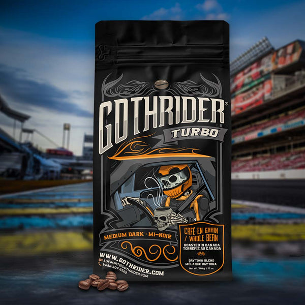 Turbo™ Medium-Dark Roast High-Caffeine Coffee | GothRider