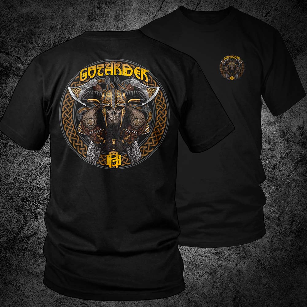 Viking Axeman Unisex T-Shirt - GothRider Brand