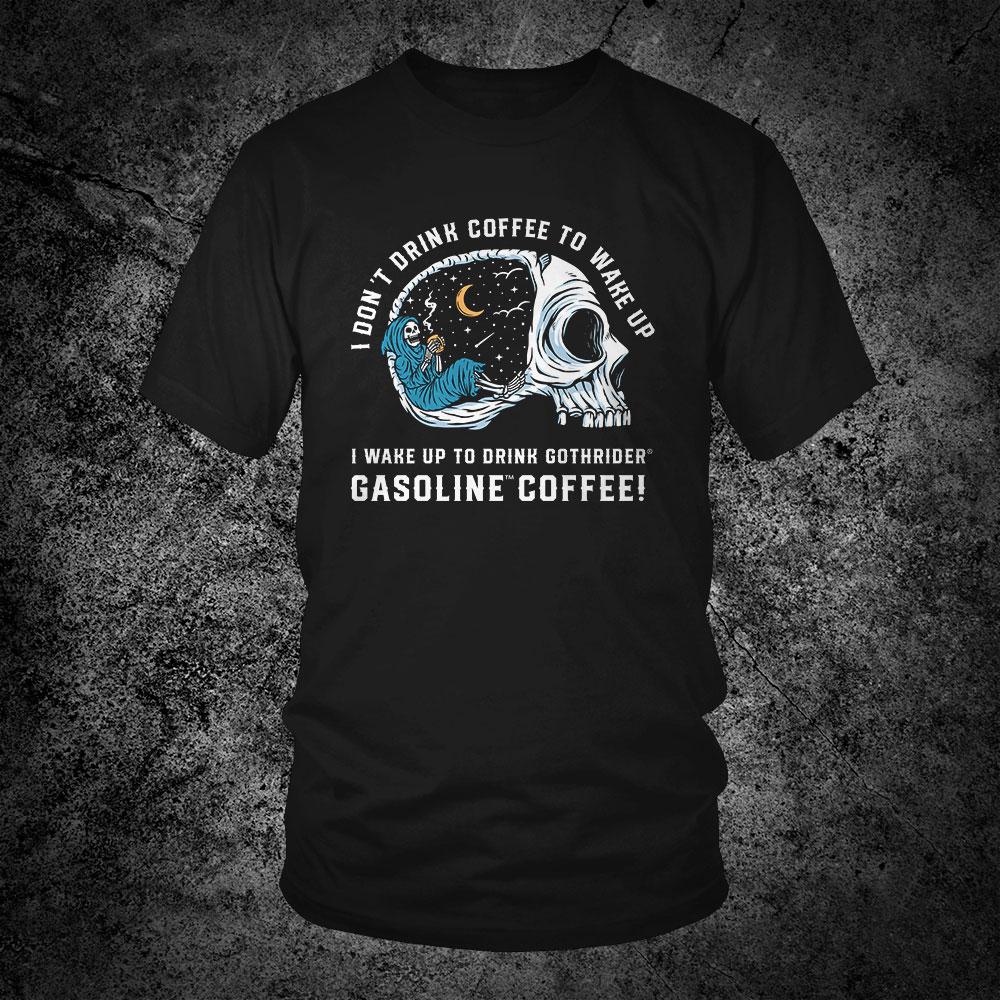 Wake To Drink Unisex T-Shirt - GothRider Brand